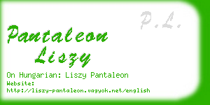 pantaleon liszy business card